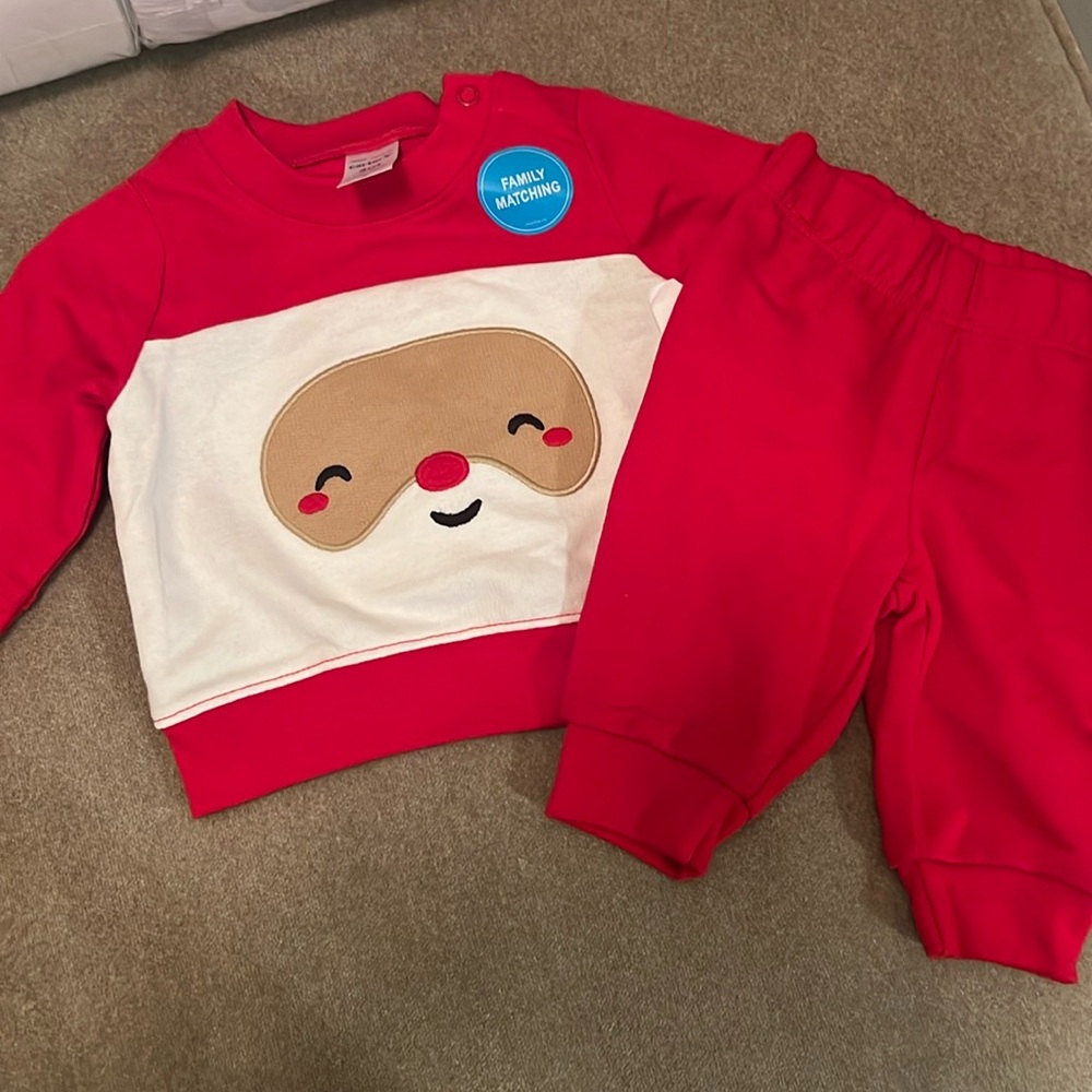 Santa sweatshirt set - Picture 1 of 4